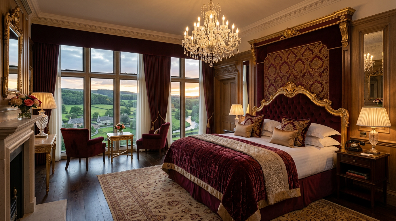 Luxury suite with countryside views